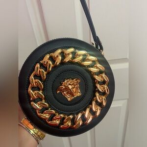 Versace la Medusa round crossbody bag